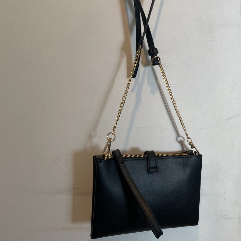 a new day - black cross body bag/purse
